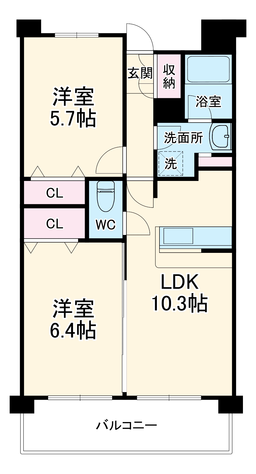 園生テクノプラザの間取り
