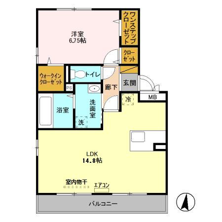 クロシェット Bの間取り