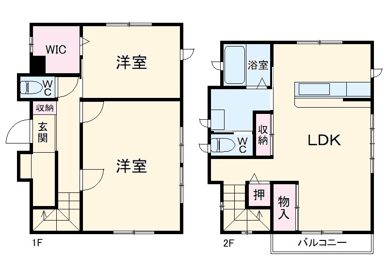 浪花町戸建の間取り