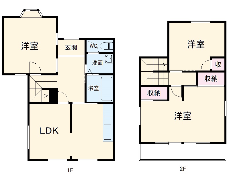 八千代台北貸家の間取り