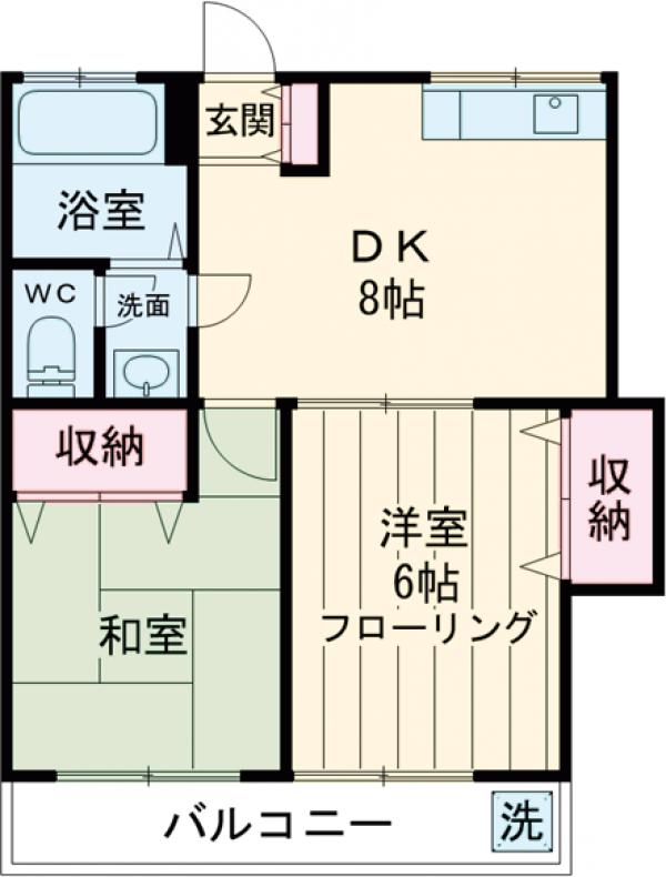 コーポみなとの間取り