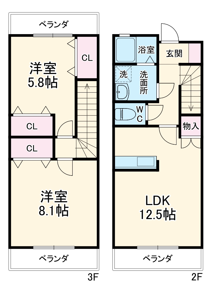 ボアコートKOURINの間取り