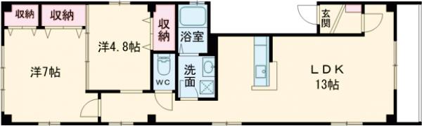 ソレイユ森下の間取り