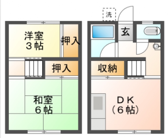 宮島荘の間取り