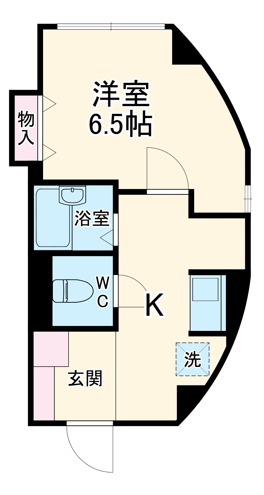 グランベール安田通の間取り