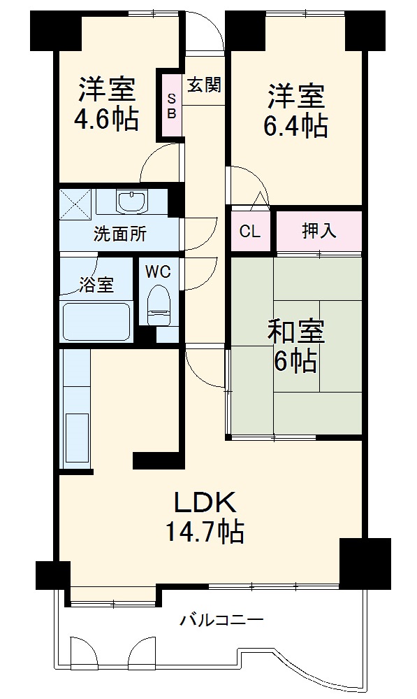 エンブル・シティ焼津の間取り