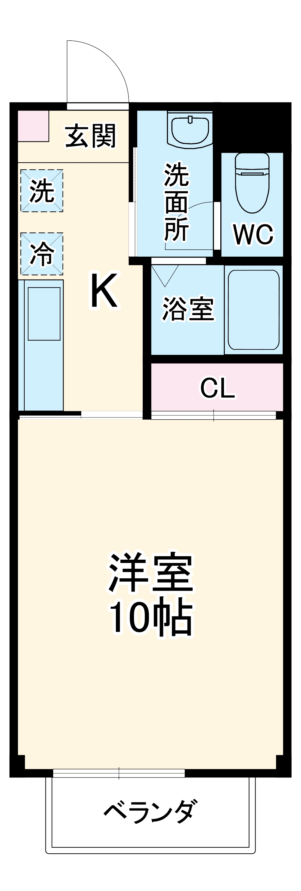 サープラスあじまの間取り