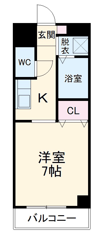 林風館・305号室の間取り
