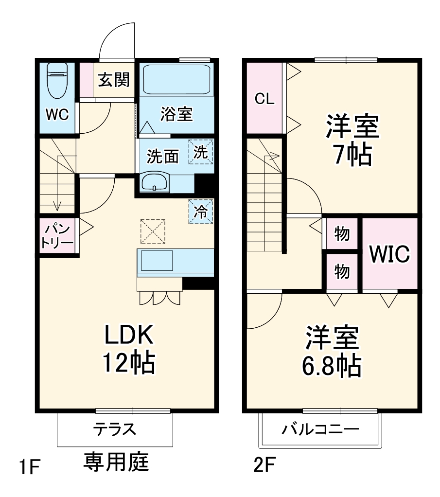 ヴェルドミール Aの間取り