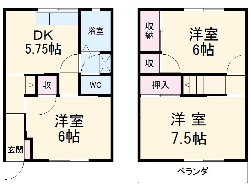フローラKIKU C棟の間取り