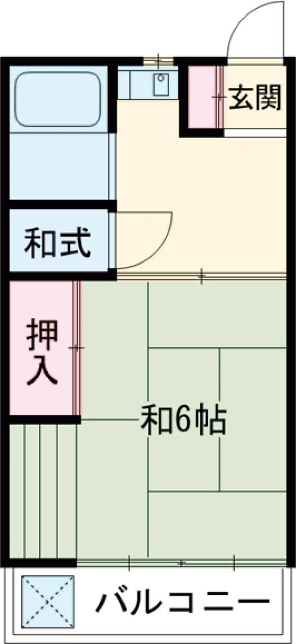 第1鶴巻荘の間取り