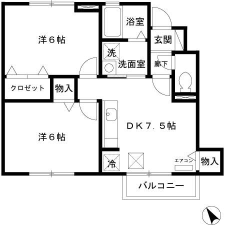 カーサウィルモアの間取り