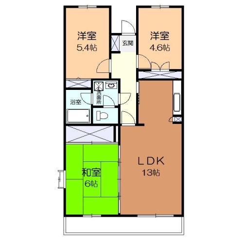 シエルブルー藤が丘の間取り