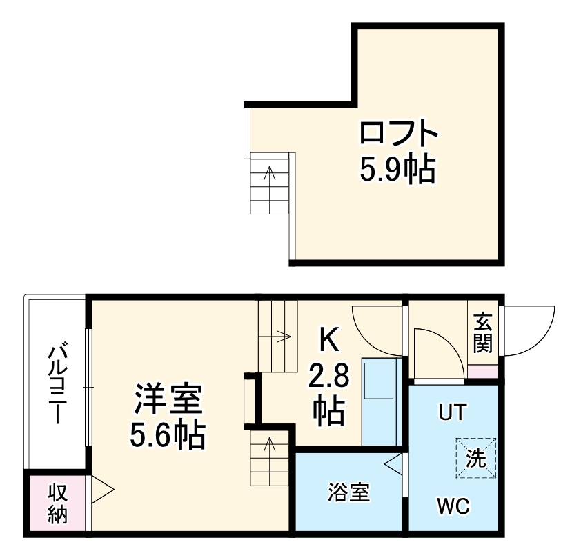 Oak Tree Maison志賀の間取り