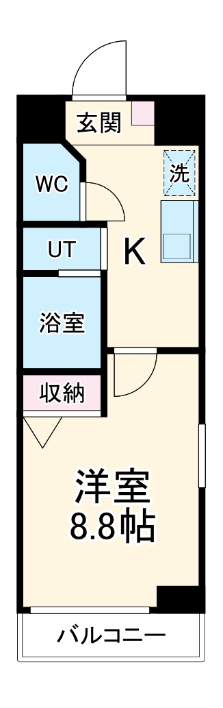 サンパティーク東片端の間取り