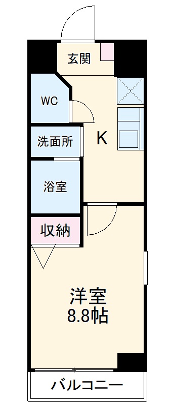 サンパティーク東片端の間取り
