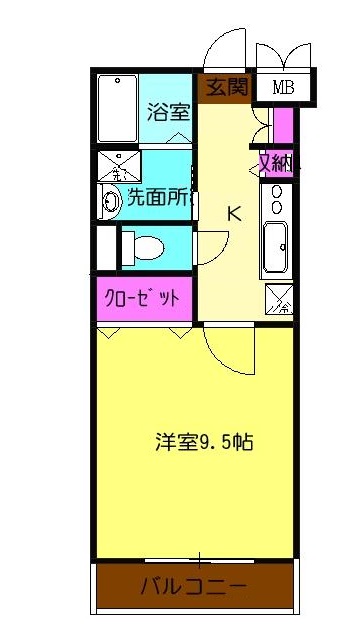 シティパレスさがみ野no.10の間取り