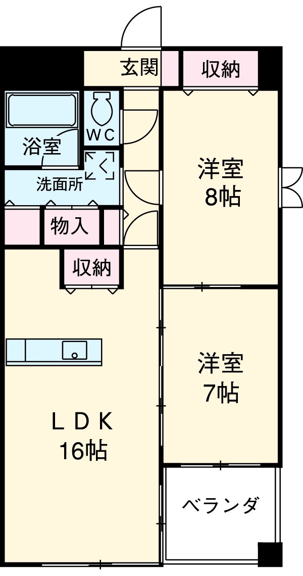 グランデージ泉の間取り