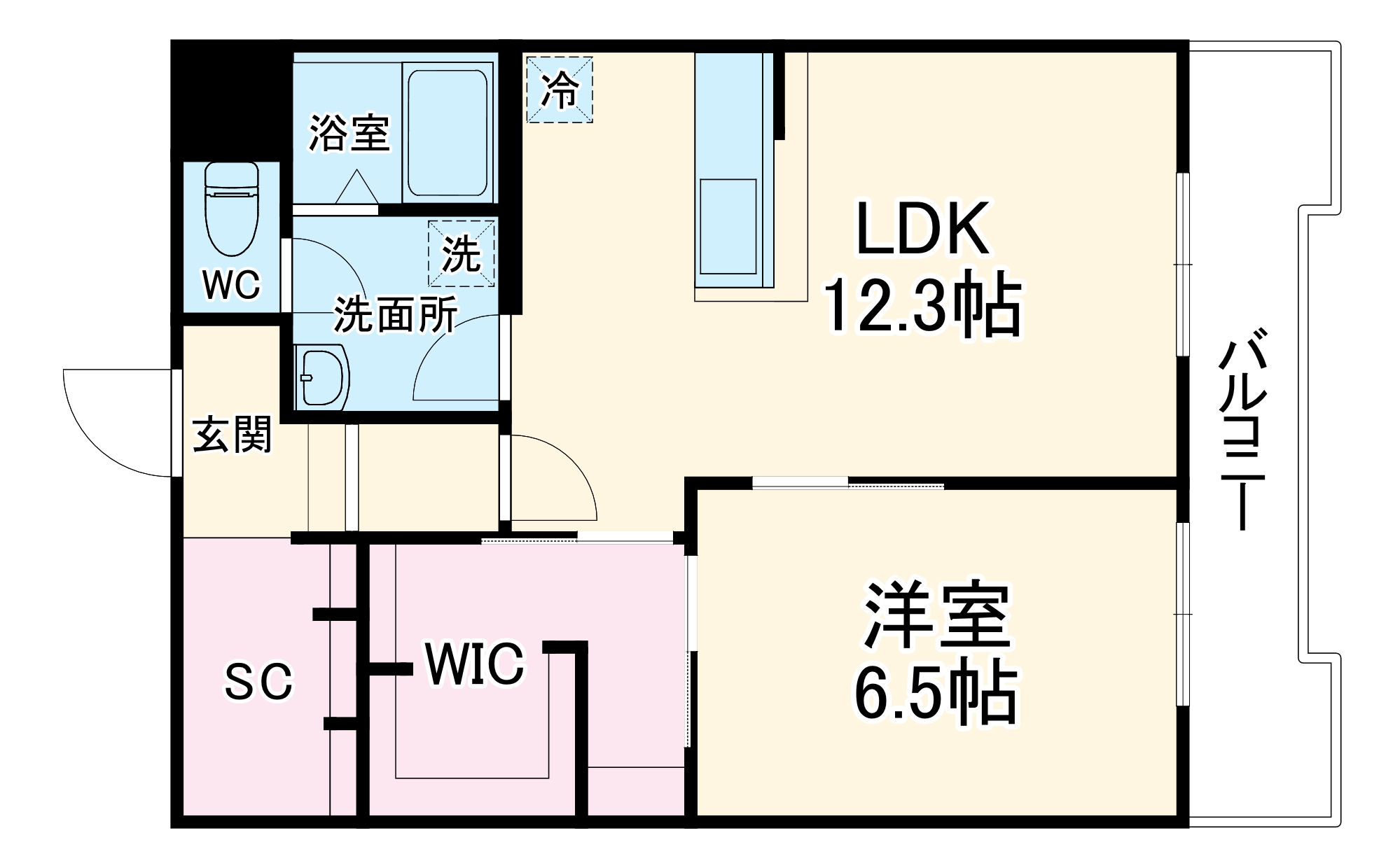 アルル覚王山の間取り