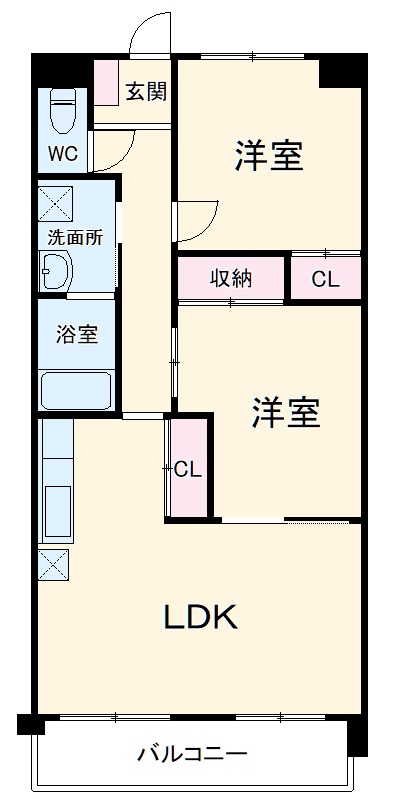 パラシオン車道東館の間取り