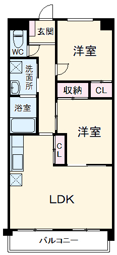 パラシオン車道東館の間取り
