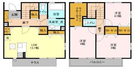 クレシェンテ市川の間取り