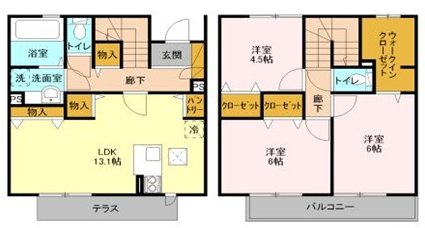 クレシェンテ市川の間取り