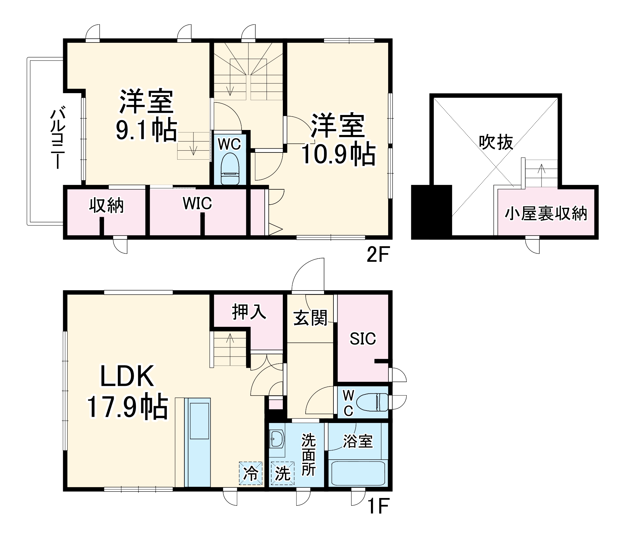 荏田北1丁目貸家の間取り