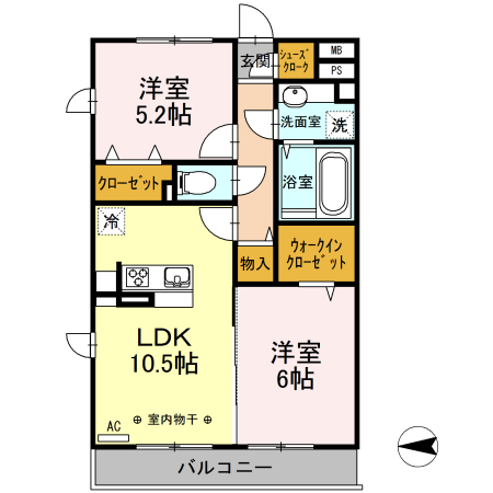TD西ノ前の間取り