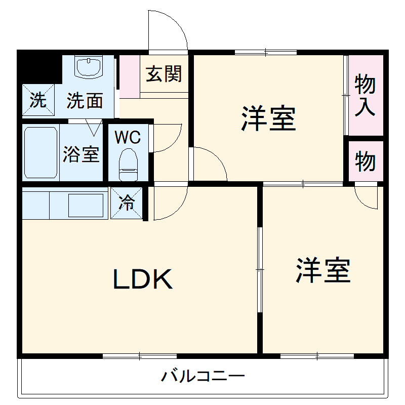 AAB茜ハイツの間取り