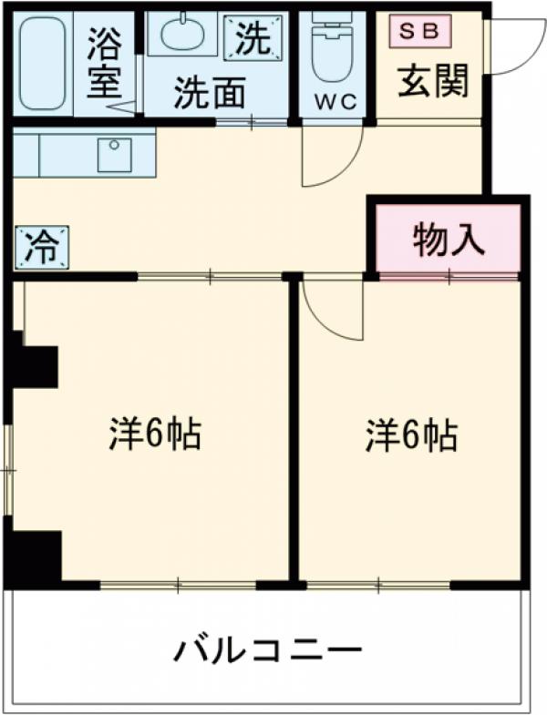 千代鶴ビル・605号室の間取り