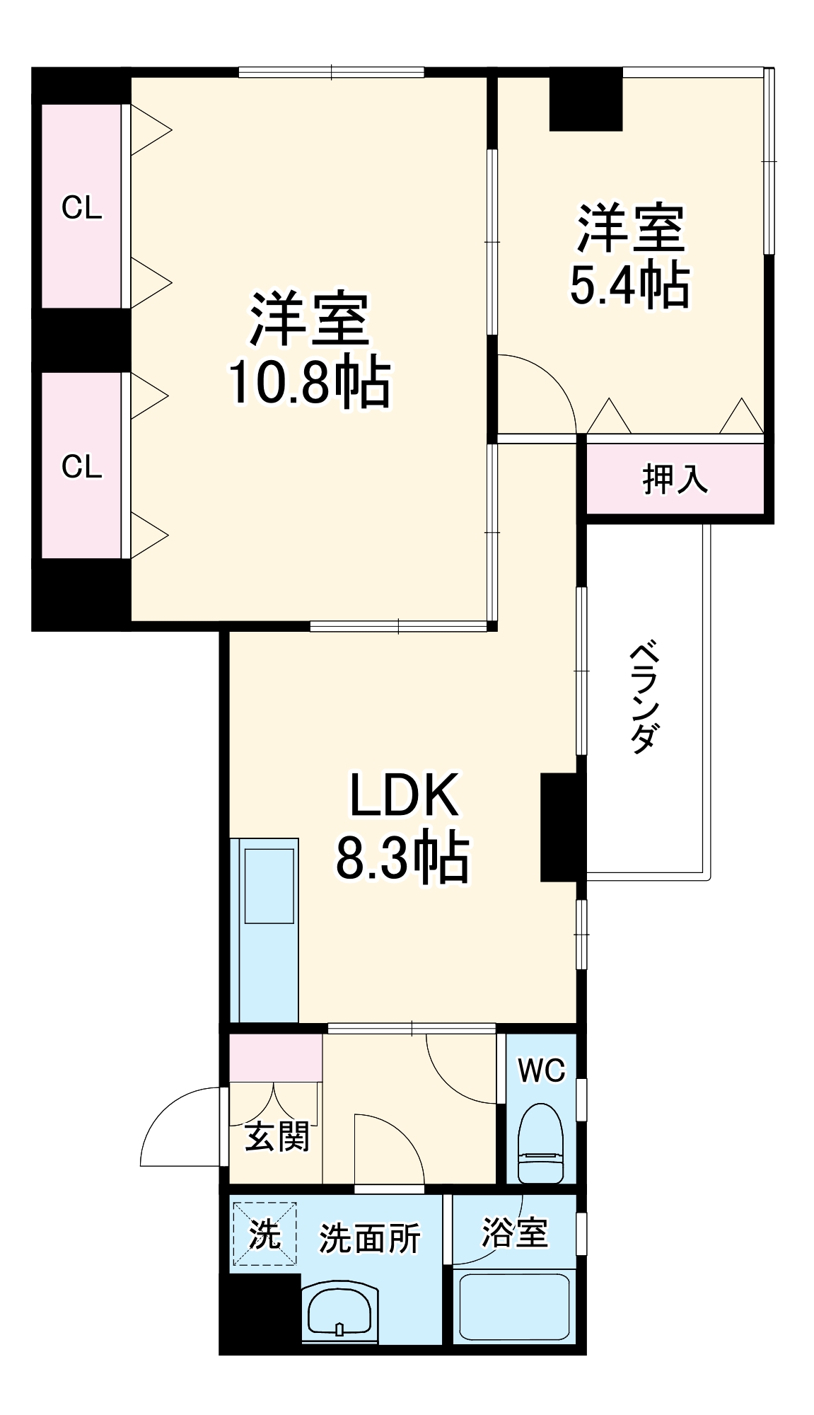 アベニュー八洲園の間取り