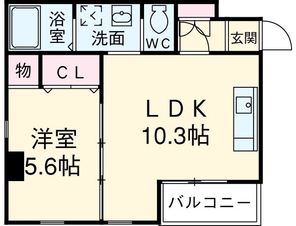サンエスケーイワタ丸の内の間取り