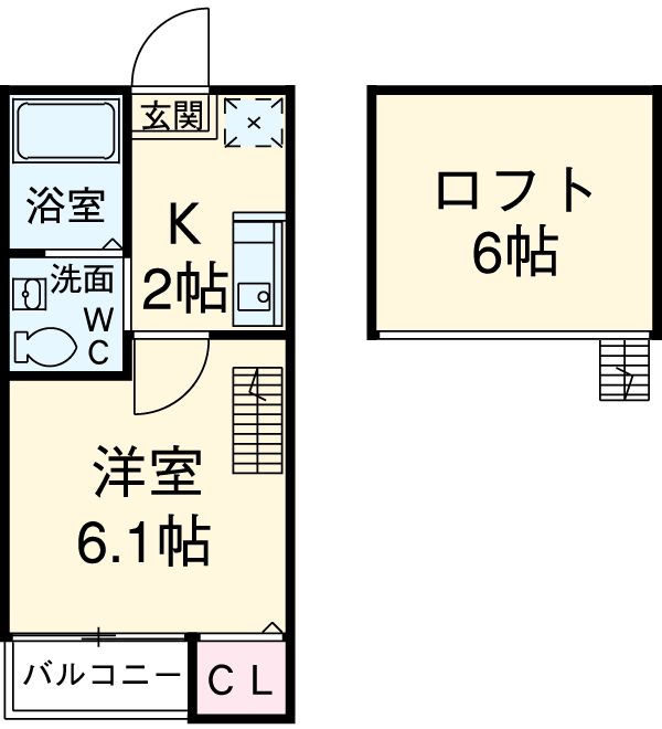 コンフォート生駒の間取り