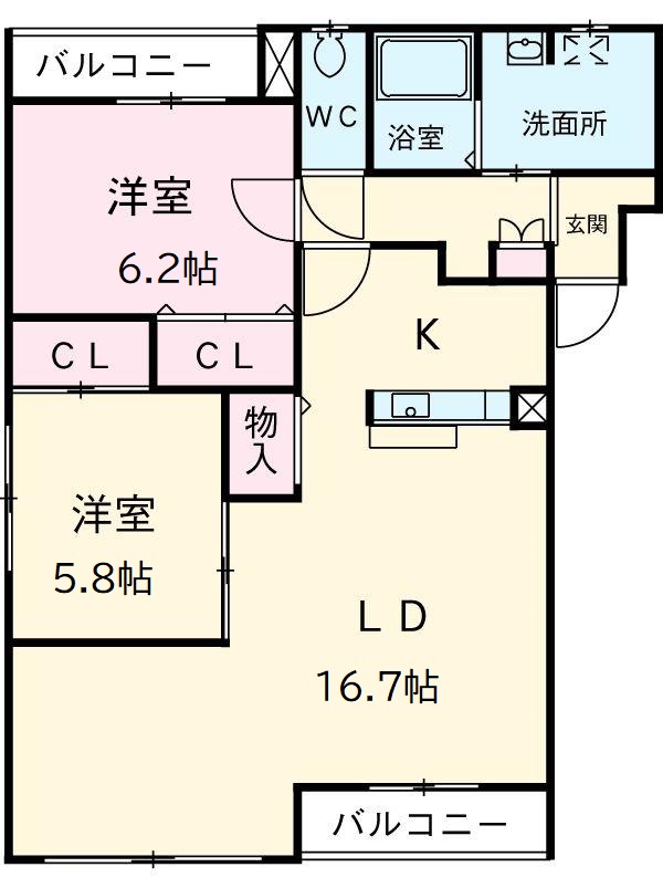 エスポワールの間取り
