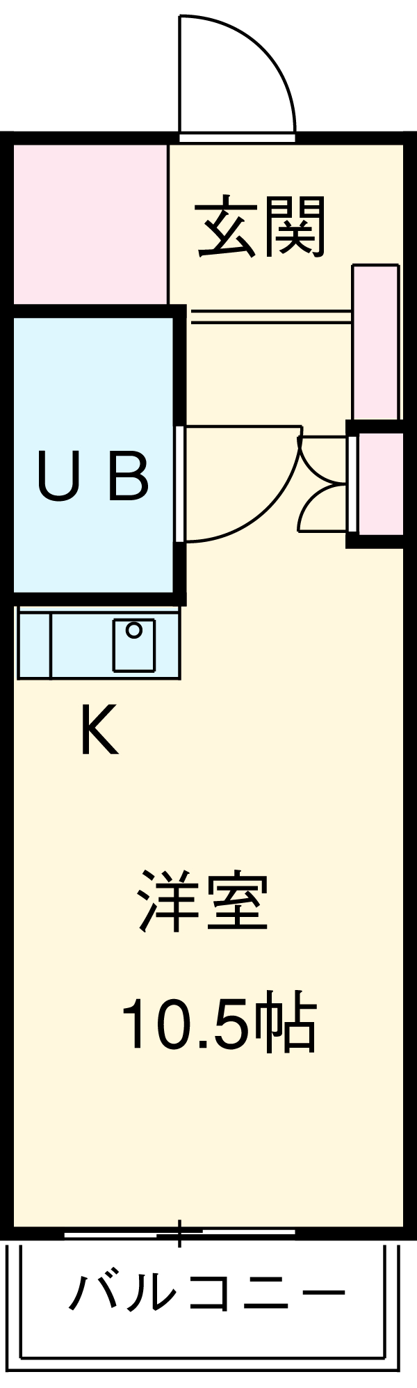 ハイツ富田Ⅱの間取り