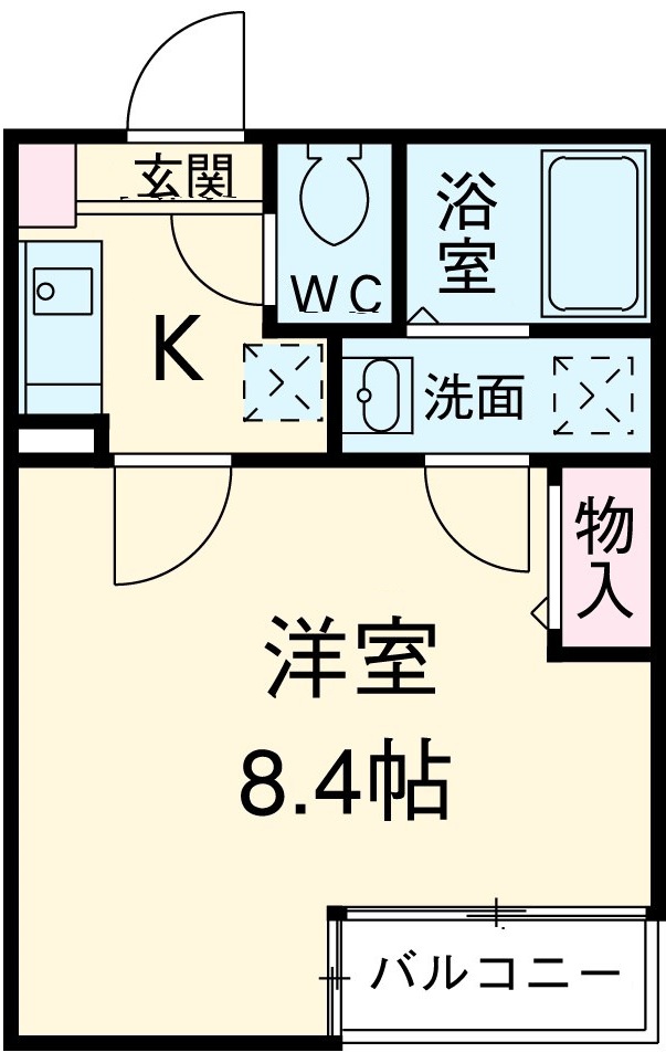 クレフラスト矢田 B棟の間取り