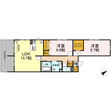プラムスクエアの間取り