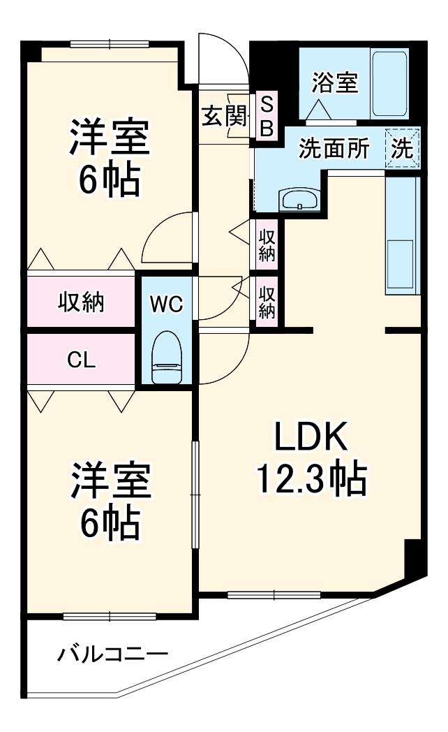 クレストコートの間取り