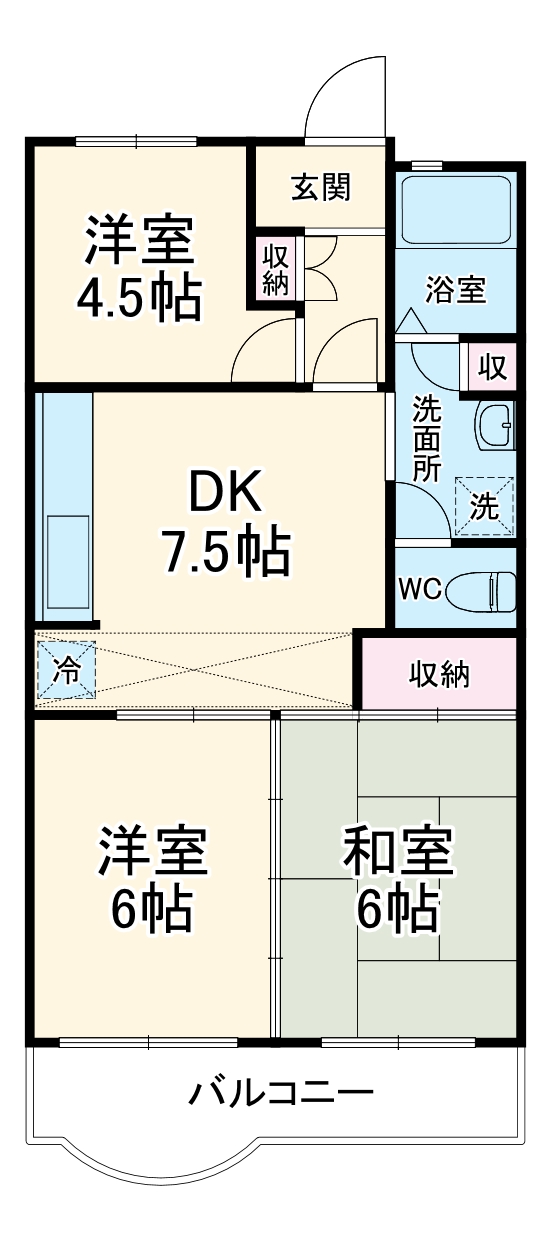 ハイムステップ1の間取り
