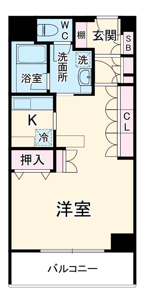 メイビル向陽町 本館の間取り