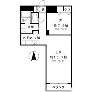 レジディア東桜Ⅱの間取り