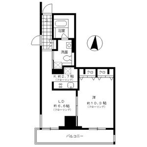 レジディア東桜Ⅱの間取り
