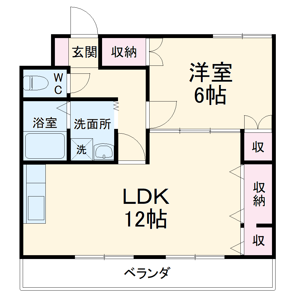Ｂ・Ｆハイツの間取り