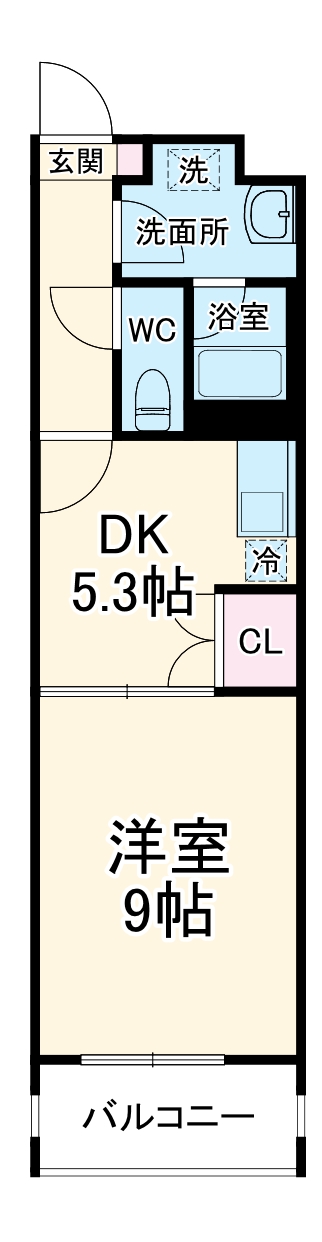 レジディア東桜の間取り