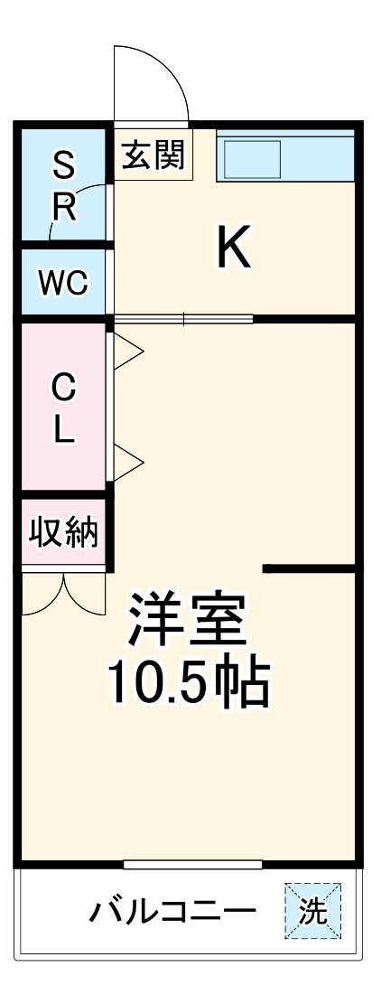 あけぼのハウス・102号室の間取り