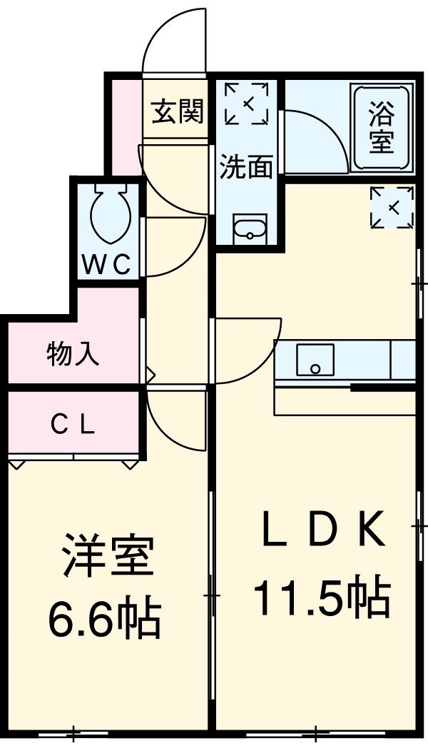 クレセールの間取り
