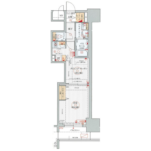 エステムプラザ名古屋駅前プライムタワーの間取り