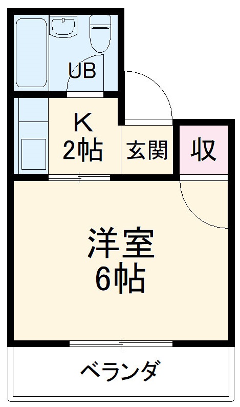 コーポ亀岡の間取り