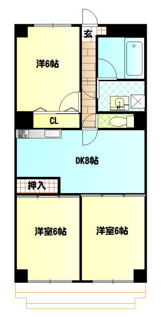 パストラル青葉台の間取り
